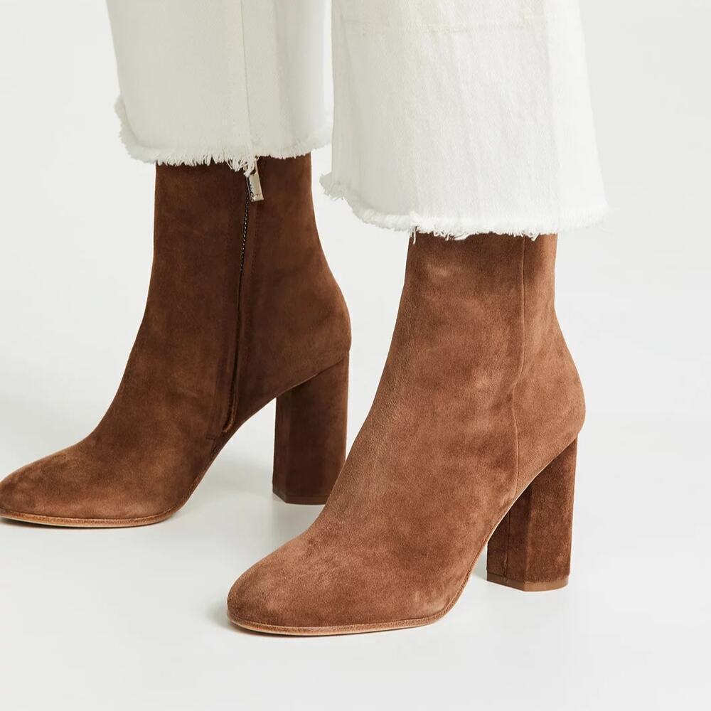 Joie Lara Suede Ankle Boots Canyon Size 6